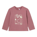 MAYORAL shirt girocollo tinta unita con stampa Rosa antico per Neonata 116 ROSA ANTICO MAYORAL 