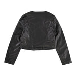 Twinset Giubbino In Ecopelle Tinta Unita per Bambina 241GJ2190 NERO TWINSET 