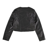 Twinset Giubbino In Ecopelle Tinta Unita per Bambina 241GJ2190 NERO TWINSET 