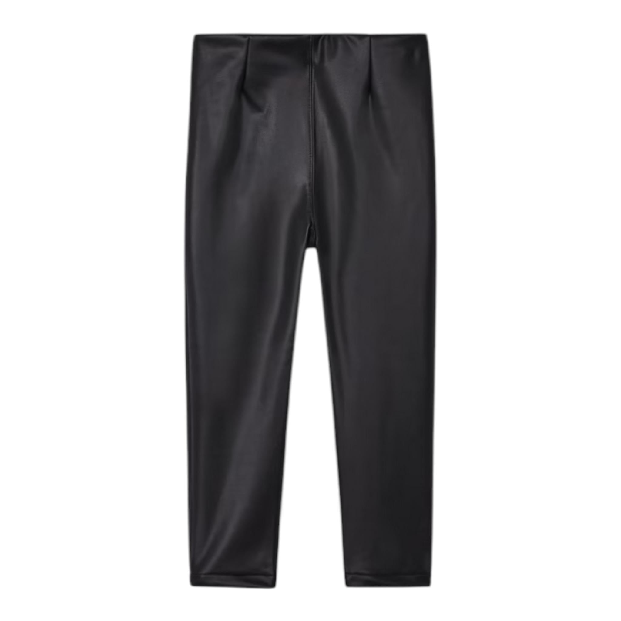 MAYORAL leggins in ecopelle tinta unita Nero per Bambina 4780 NERO MAYORAL 