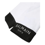 Balmain Bermuda Bicolore Con 5 Tasche Bianco Per Bambino