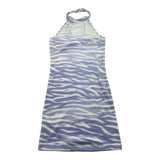 Juicy Couture Abito Bicolore con Fantasia Zebrata per Bambina JBX6523 BIANCO/VIOLA JUICY COUTURE 