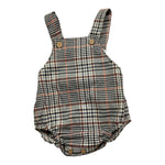 CALAMARO salopette tinta unita fantasia a quadri Bianco per Neonato 32456 BIANCO CALAMARO 