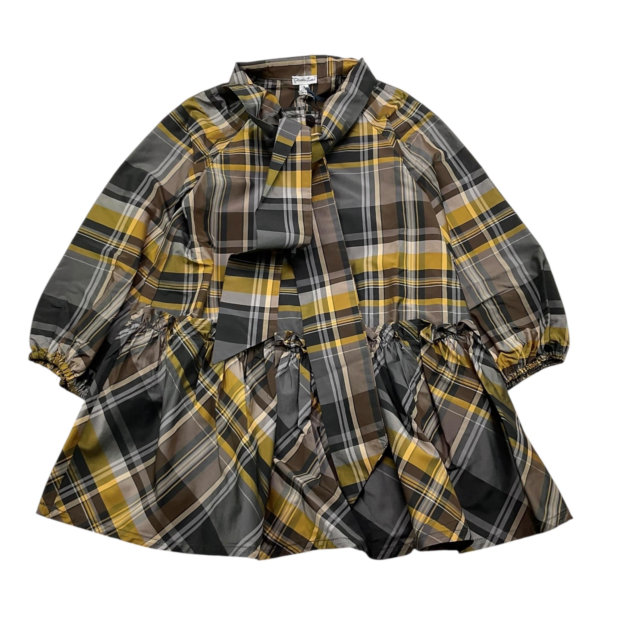 PICCOLA LUDO abit manica lunga fantasia scozzese Nero per Neonata BS6WB049N NERO PICCOLA LUDO 