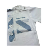 Manuel & Frank Body Mezza Manica Tinta Unita per Neonato MF7223I PANNA MANUEL & FRANK 
