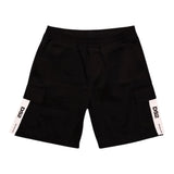 Dropseason2 Bermuda Tinta Unita con Stampa per Bambino K049 NERO DROPSEASON2 