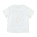 Stella Mccartney T-Shirt Girocollo Tinta Unita con Stampa per Neonato TW8R71N BIANCO STELLA McCARTNEY 