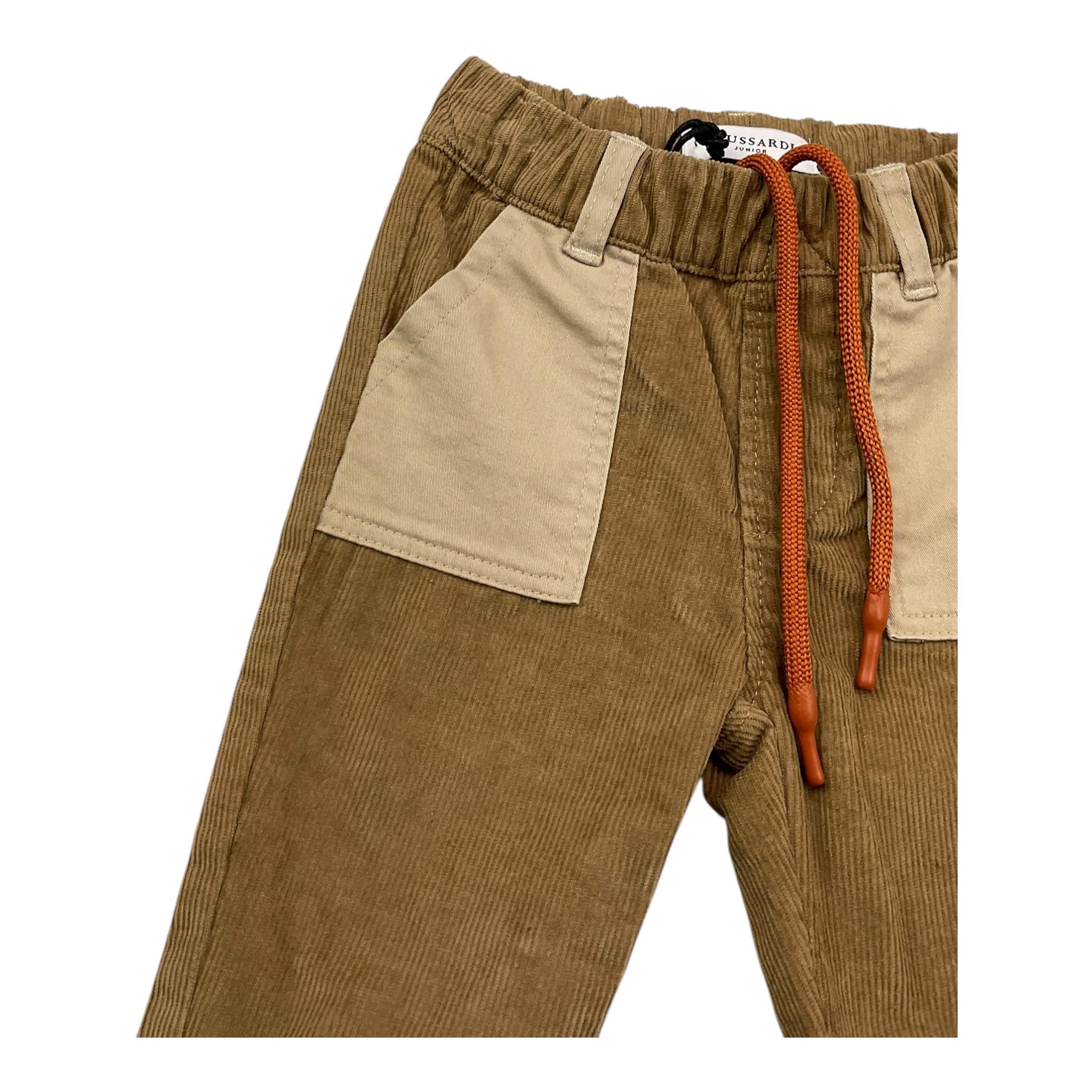 TRUSSARDI pantalone tinta unita con elastico in vita Beige per Neonato TIA25100 BEIGE TRUSSARDI 