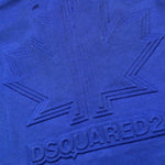 Dsquared2 T-Shirt Girocollo tinta unita con Stampa Blu per Neonato DQ1540 BLU DSQUARED2 