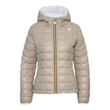 K-WAY giubbino reversibile con zip e cappuccio bicolore Bianco/beige per Bambina K5123QWX BIANCO/BEIGE K-WAY 