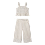 Mayoral Completo 2 Pezzi Top-Pantalone Palazzo per Bambina 3539 BIANCO/BEIGE MAYORAL 