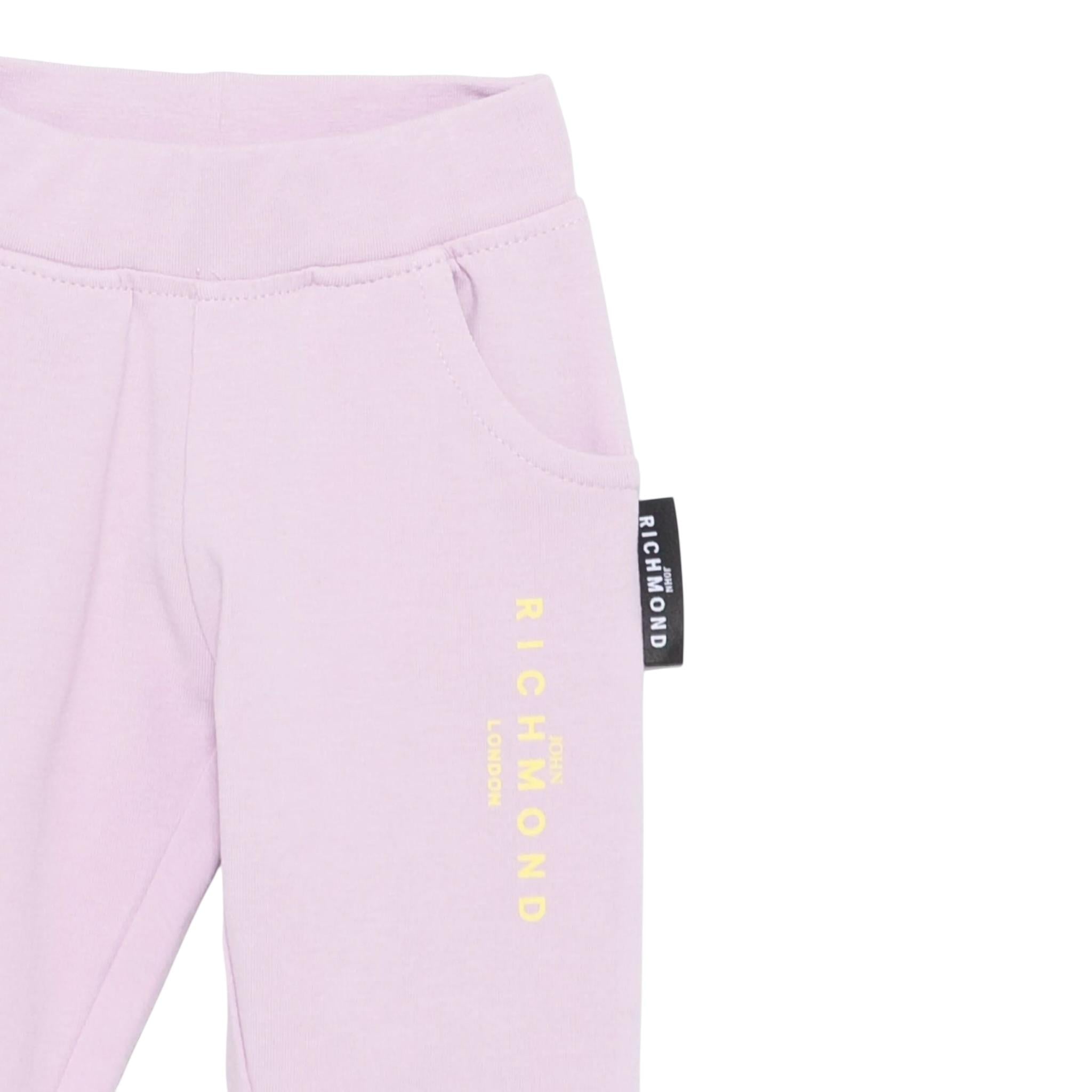 John Richmond Completo 2 Pezzi T-Shirt-Leggins per Bambina RIP250008CJ BIANCO/LILLA JOHN RICHMOND 