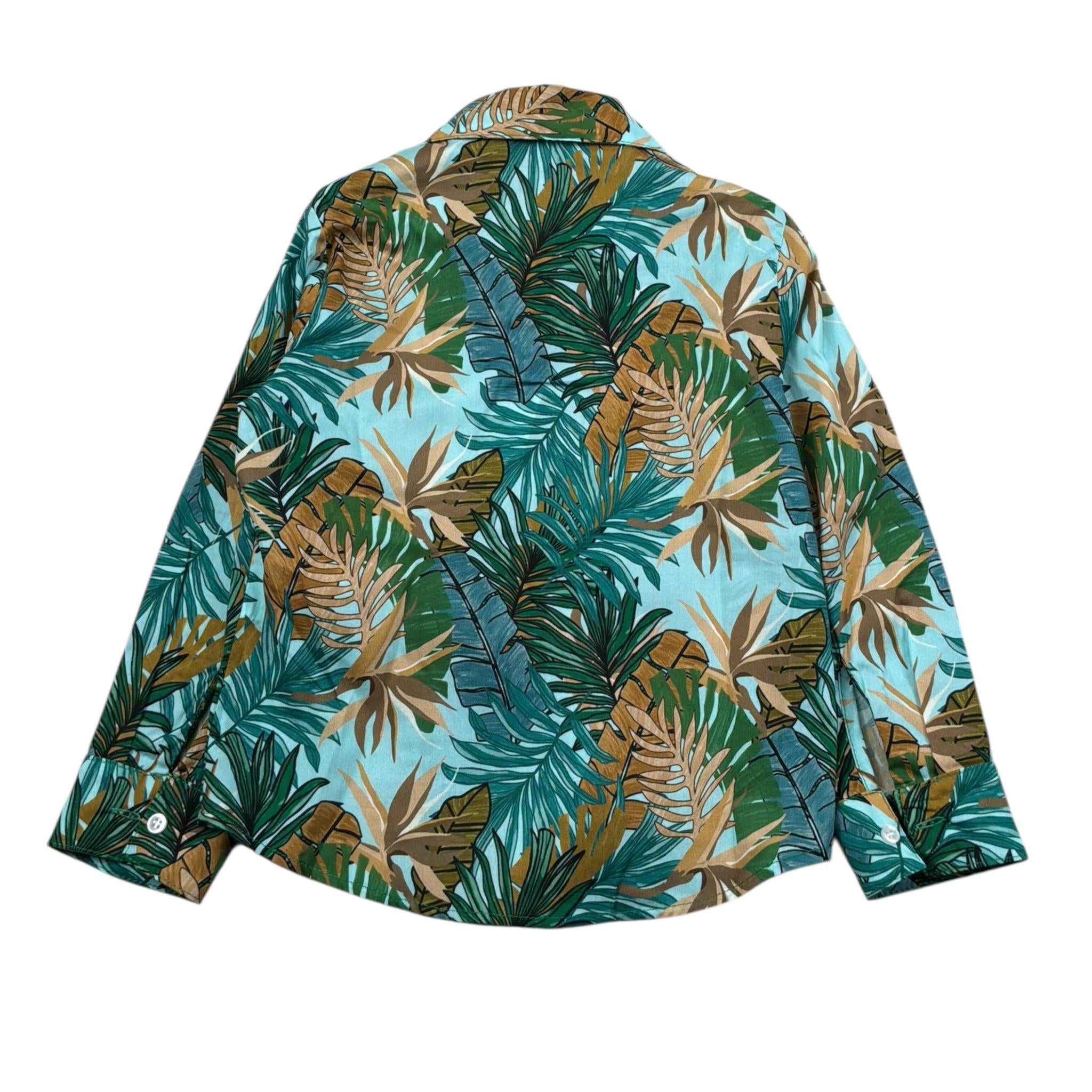 M+E' Camicia Manica Lunga Stampa Fantasia Multicolor per Bambino UEM0333 MULTICOLOR M+E' 