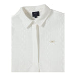 Fay Camicia Tinta Unita Traforata per Bambino FW5A20 BIANCO FAY 