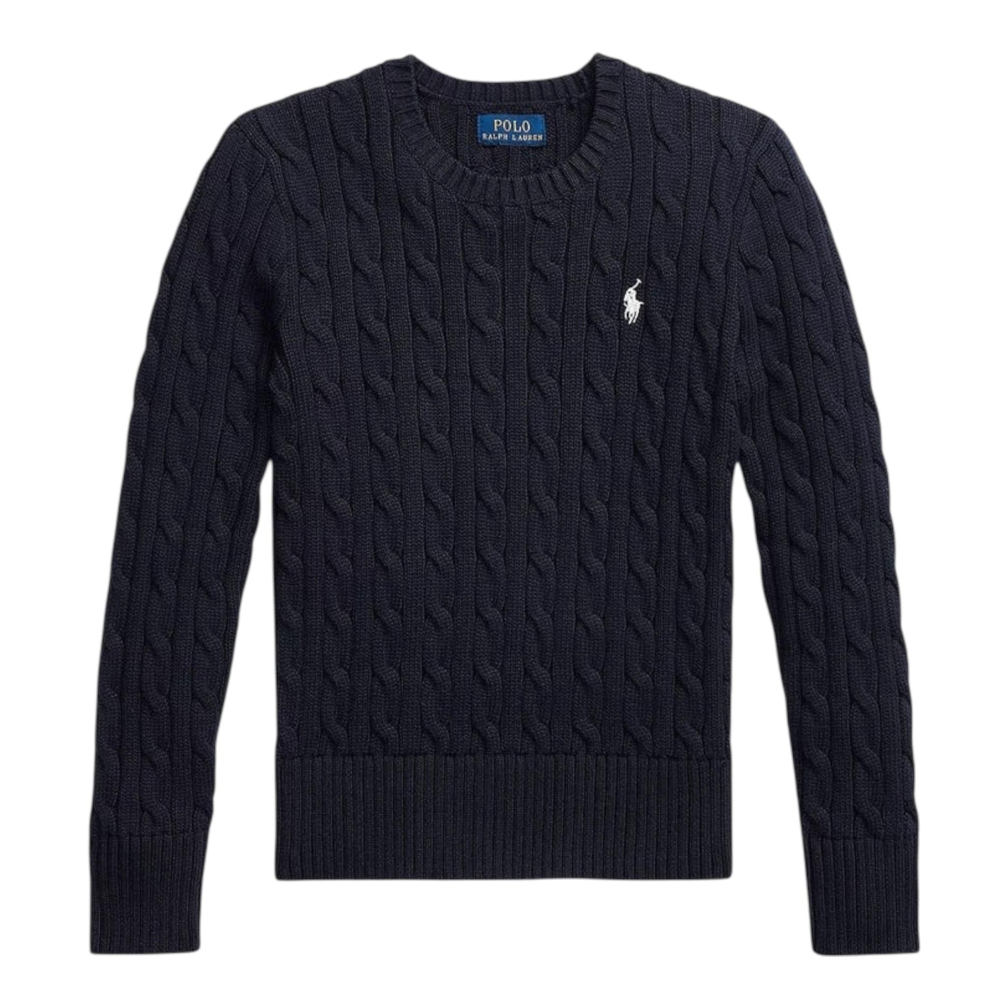 Ralph Lauren Maglia Girocollo Tinta Unita con Logo per Bambino 313901316009 BLU RALPH LAUREN 