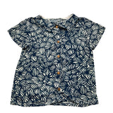 Wedoble Camicia Mezza Manica Stampa Fantasia Blu Per Neonato