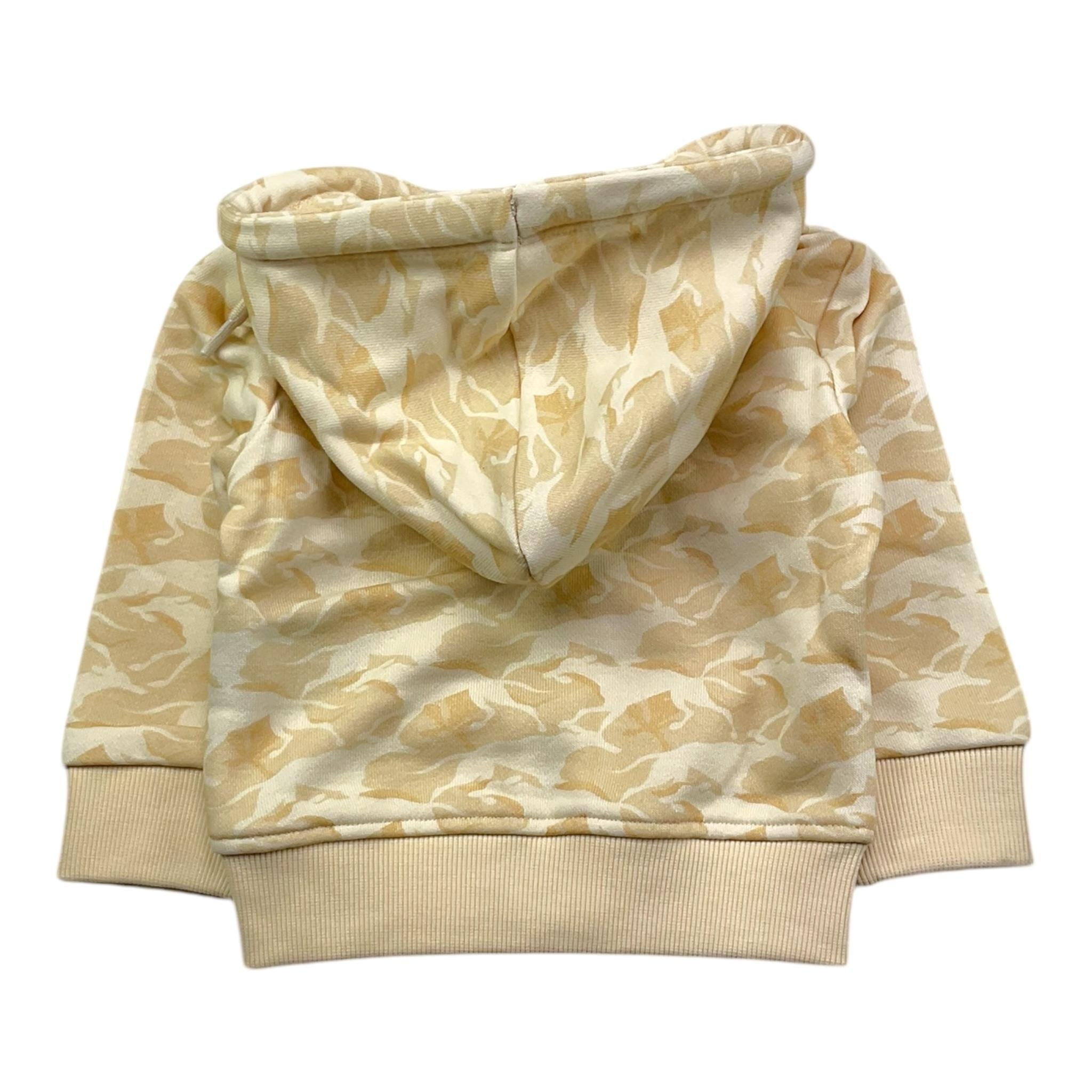 TRUSSARDI felpa tinta unita con zip e cappuccio  Panna per Neonato TIA25148FE PANNA TRUSSARDI 