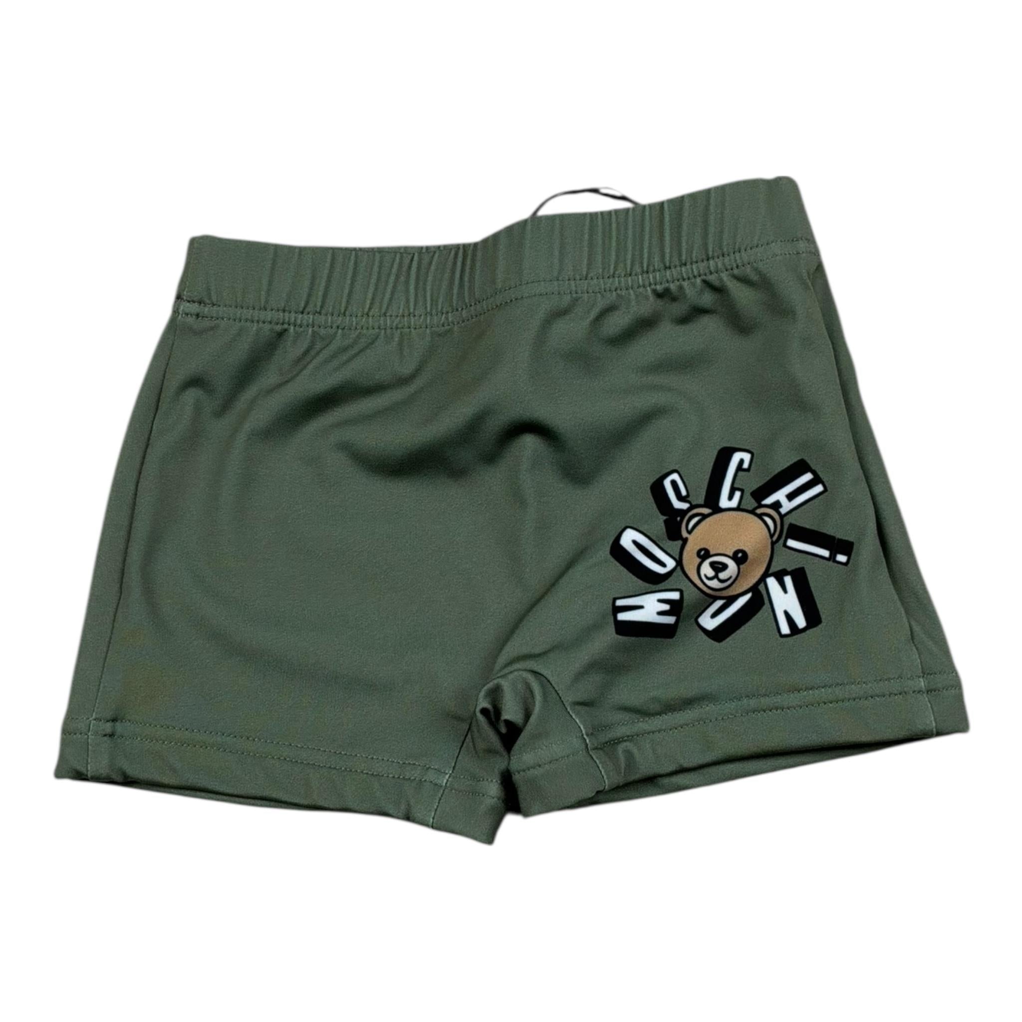 Moschino Costume Tinta Unita Modello Boxer per Neonato MXL006 VERDE MOSCHINO 
