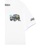 Saint Barth T-Shirt Girocollo Tinta Unita con Stampa per Neonato CPTGANN BIANCO SAINT BARTH 