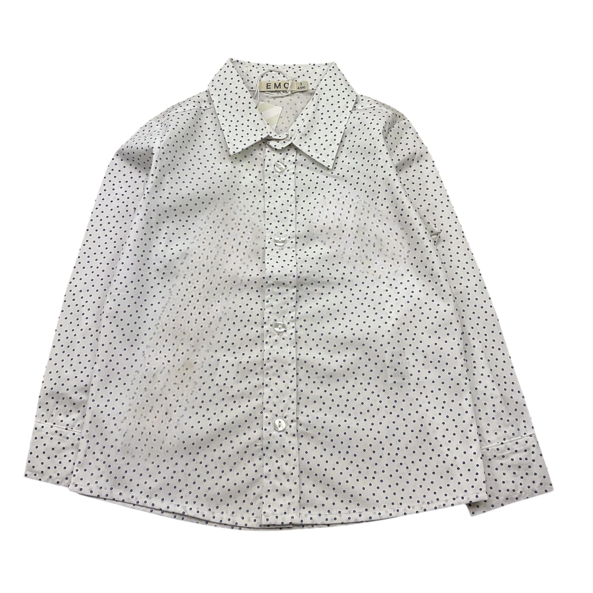Emc Camicia Tinta Unita con Stampa per Bambino AH11388 BIANCO EMC 