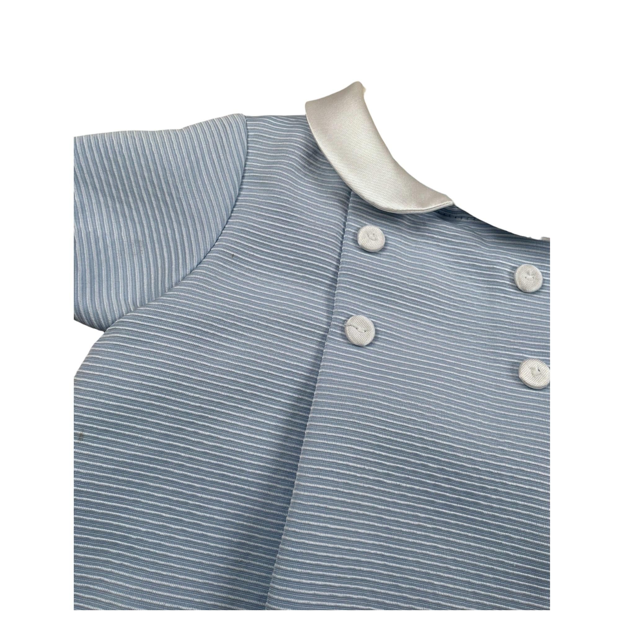 La Stupenderia Pagliaccetto Tinta Unita con Colletto per Neonato CBPG51X AZZURRO LA STUPENDERIA 