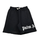 Palm Angels Bermuda Tinta Unita con Elastico In Vita per Bambino PBCI002C99 NERO PALM ANGELS 