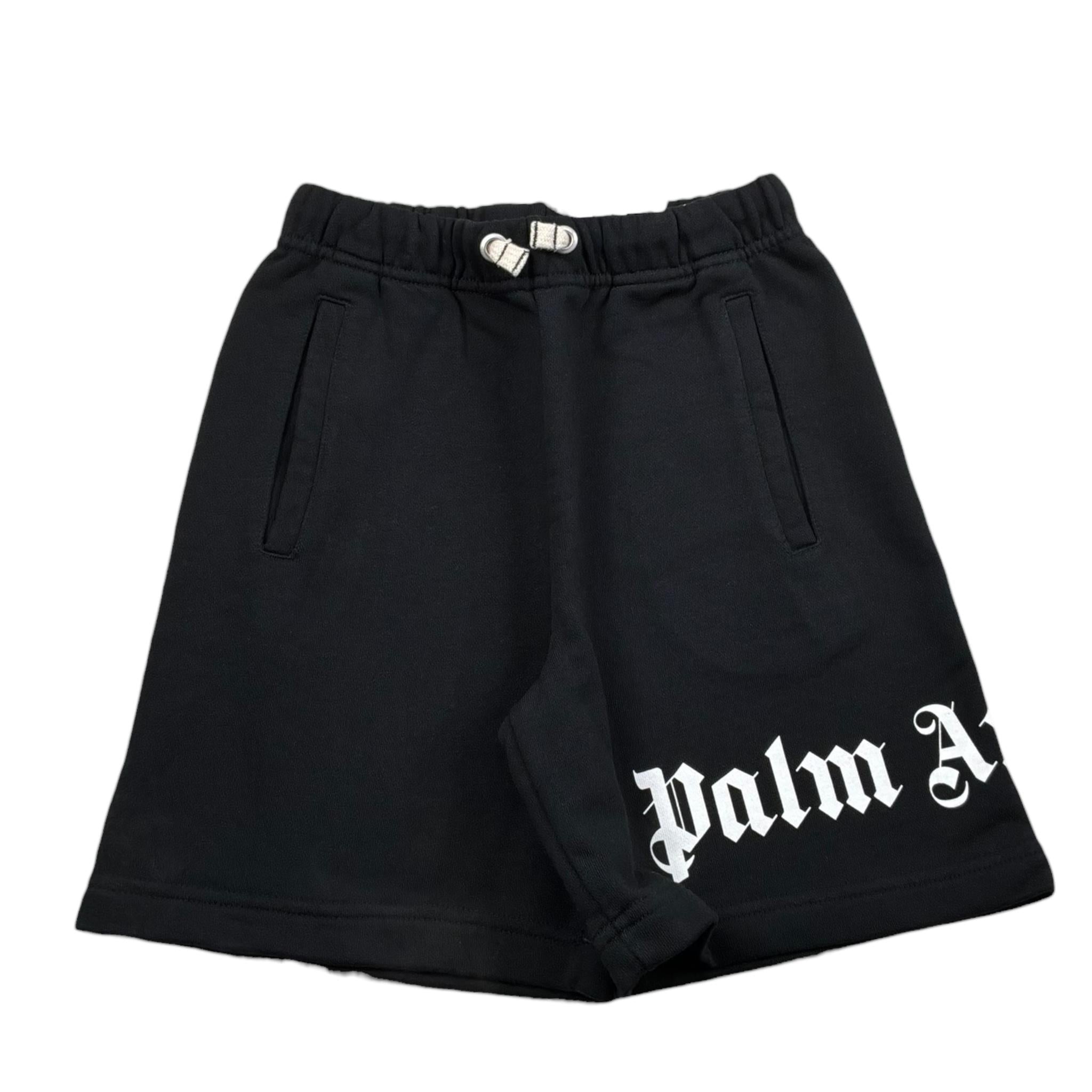 Palm Angels Bermuda Tinta Unita con Elastico In Vita per Bambino PBCI002C99 NERO PALM ANGELS 