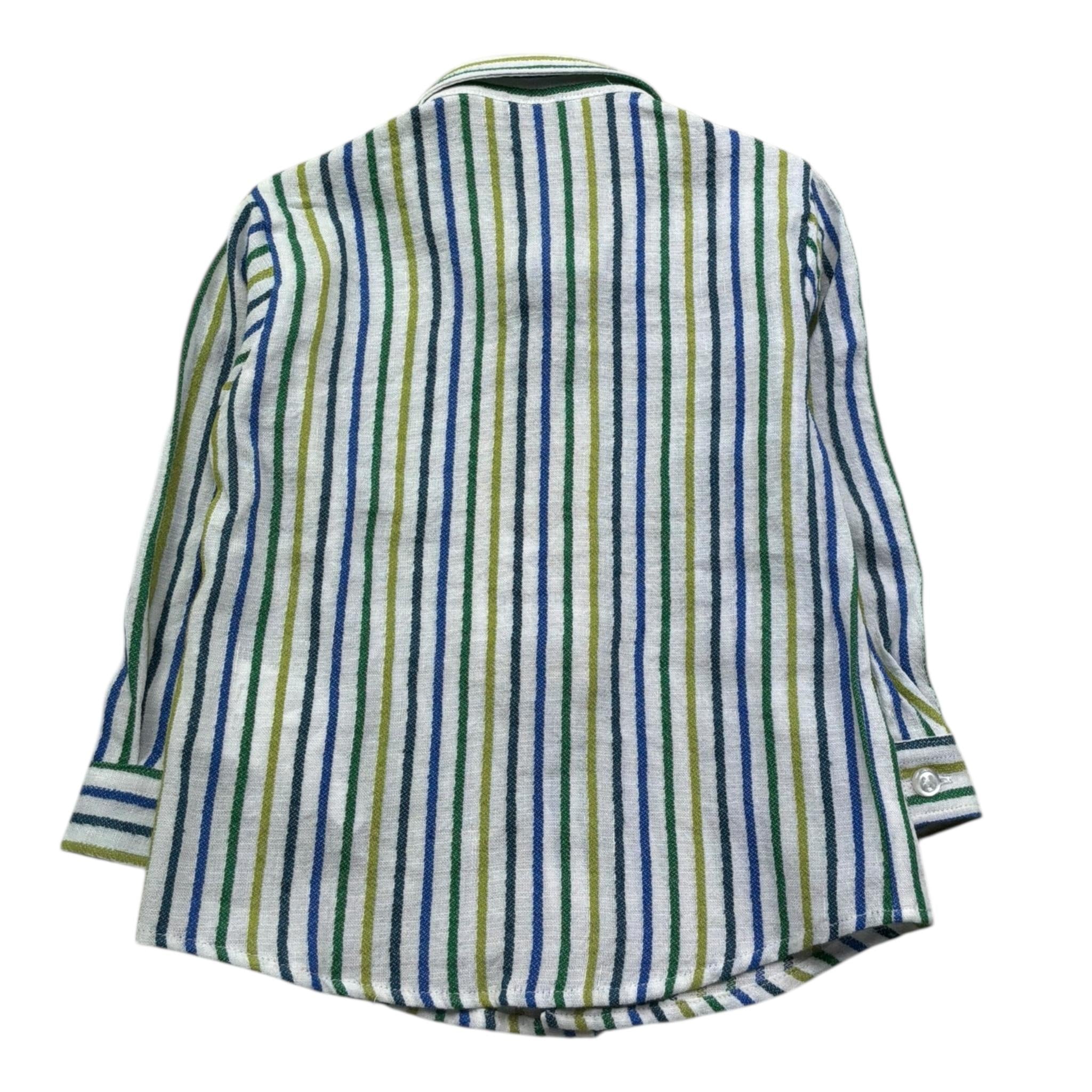 Manuel Ritz Camicia Manica Lunga Fantasia A Righe per Neonato MR3116 BIANCO MANUEL RITZ 