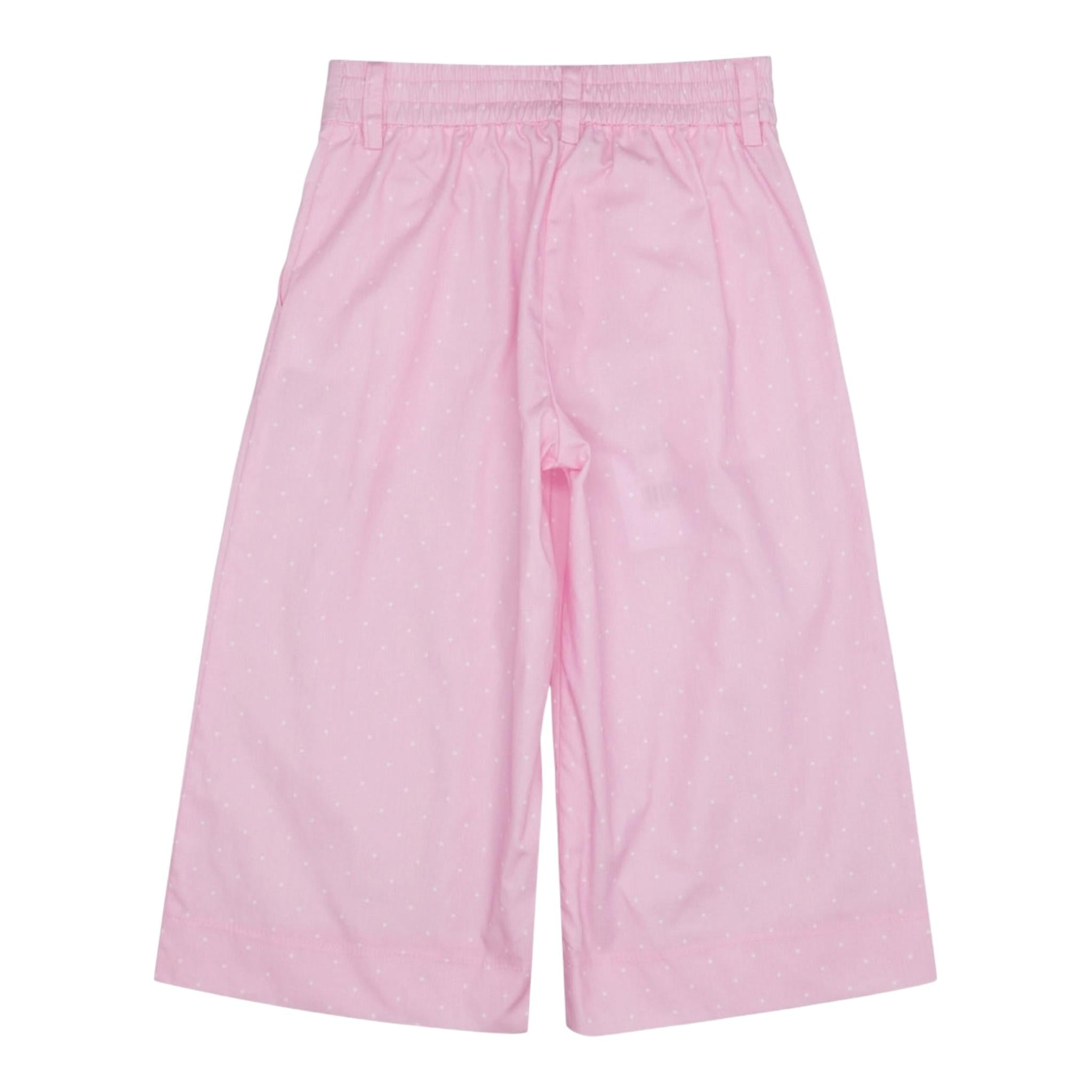 Monnalisa Pantalone Modello Palazzo Tinta Unita per Bambina 11E420 ROSA MONNALISA 