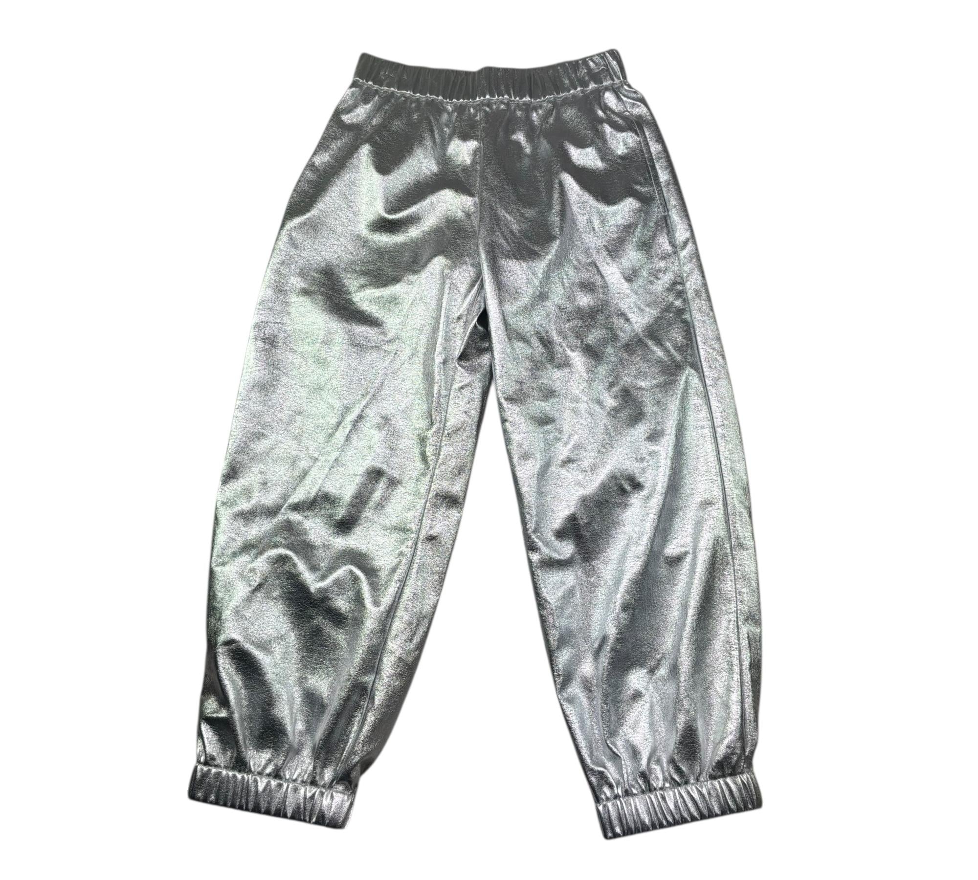 John Richmond Pantalone Tinta Unita con Elastico In Vita per Bambina RGP26052PA ARGENTO JOHN RICHMOND 