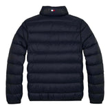 TOMMY HILFIGER giubbino tinta unita con zip e logo Blu per Neonato KS0KS00568N BLU TOMMY HILFIGER 