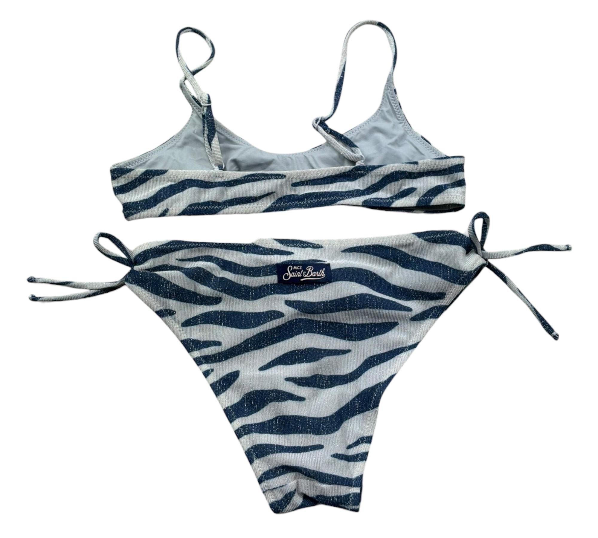 Saint Barth Costume 2 Pezzi Fascia-Mutandina per Bambina PALOMAA BLU SAINT BARTH 