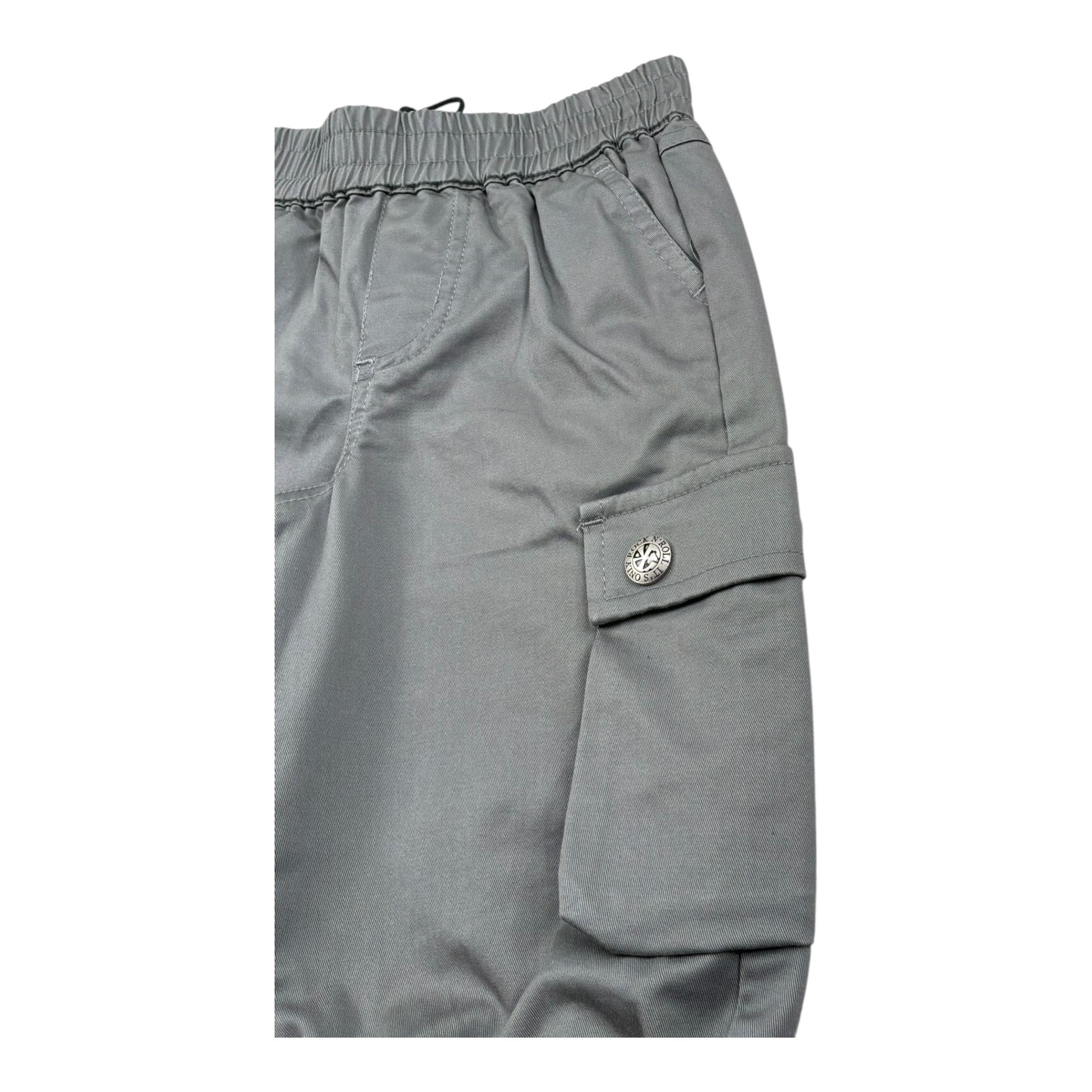 John Richmond Pantalone Tinta Unita con Elastico In Vita per Neonato RIP26127PA GRIGIO JOHN RICHMOND 