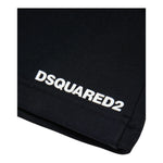 Dsquared2 Bermuda In Tuta Tinta Unita con Stampa per Bambino DQ2738XX NERO DSQUARED2 