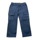 Zhoe &amp; Tobiah Einfarbige Hose mit verstellbarem Bund Blau für Babys