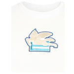 Missoni T-Shirt Girocollo Tinta Unita con Stampa per Bambino GW8P51 BIANCO MISSONI 