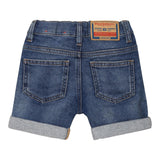 Diesel Bermuda In Denim tinta unita Blu per Neonato K00363 BLU DIESEL 