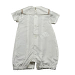 Aletta Pagliaccetto Mezza Manica Tinta Unita per Neonato MA22031 PANNA ALETTA 