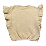 PETIT INDI maglia smanicata tinta unita Panna per Bambina AW24BK4807J PANNA PETIT INDI 