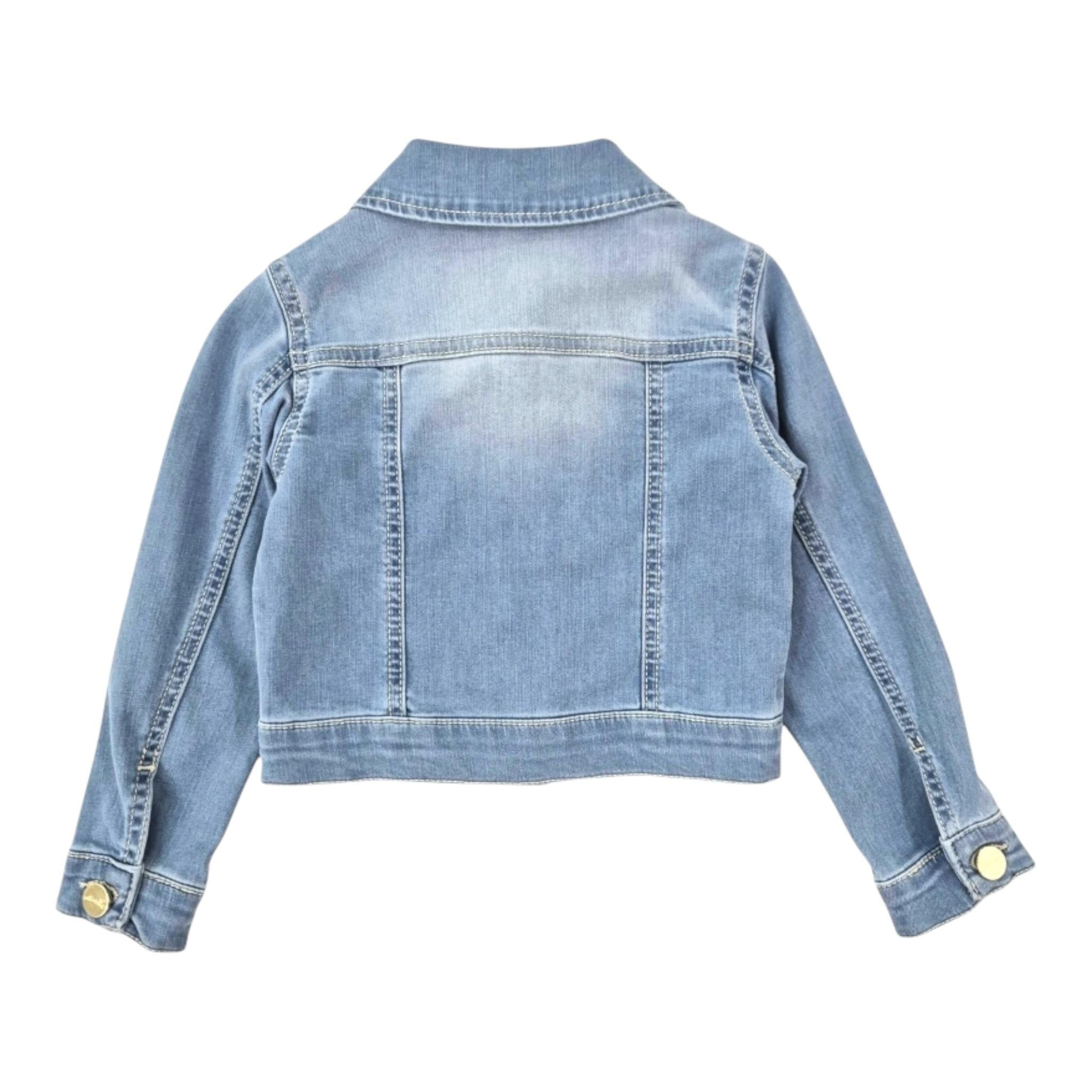 U+È Giubbino In Denim Tinta Unita per Neonata UE1716 BLU U+è 