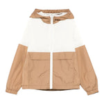 Herno Giubbino Bicolore con Zip per Bambina GI000020X BIANCO/BEIGE HERNO 