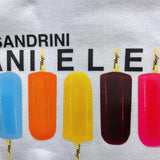 Daniele Alessandrini Einfarbiges T-Shirt mit Rundhalsausschnitt und Print in Weiß für Neugeborene