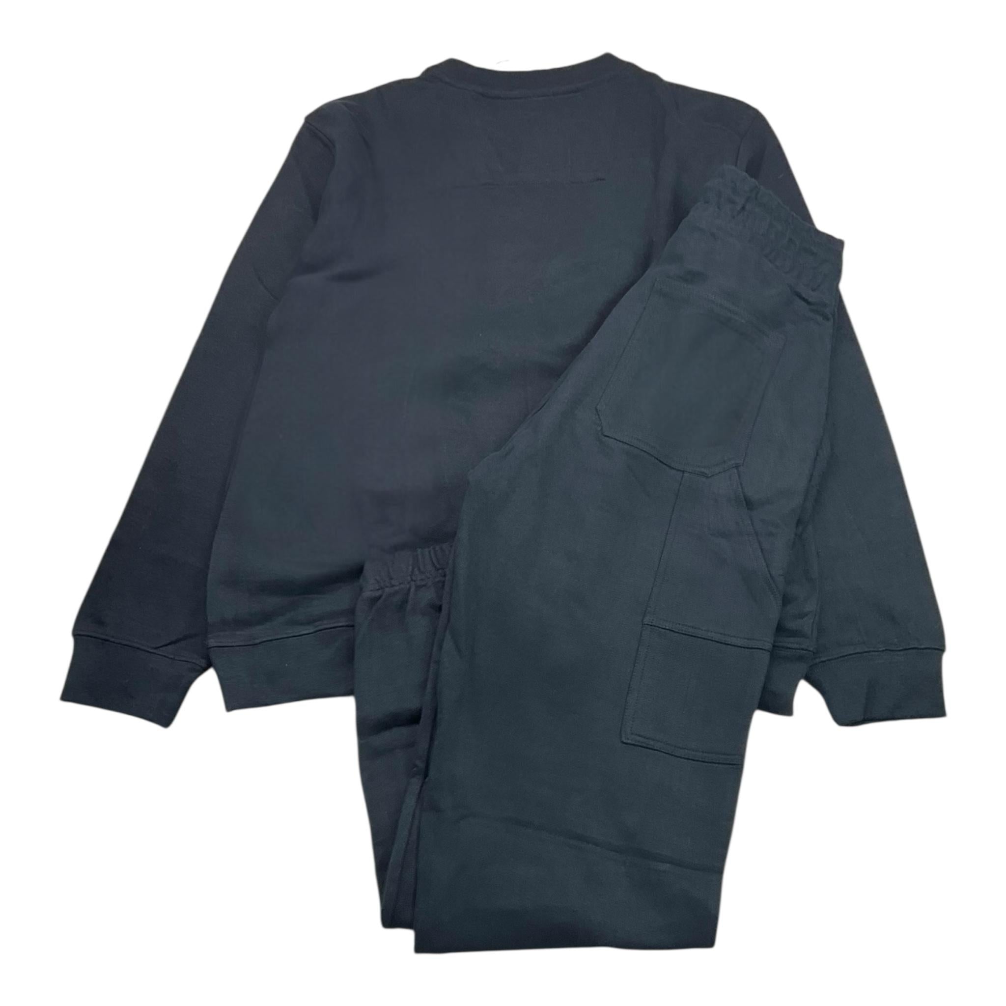 AERONAUTICA MILITARE completo 2pz felpa-pantalone tinta unita con logo Nero per Bambino 242TF0001AJRF758 NERO AERONAUTICA MILITARE 