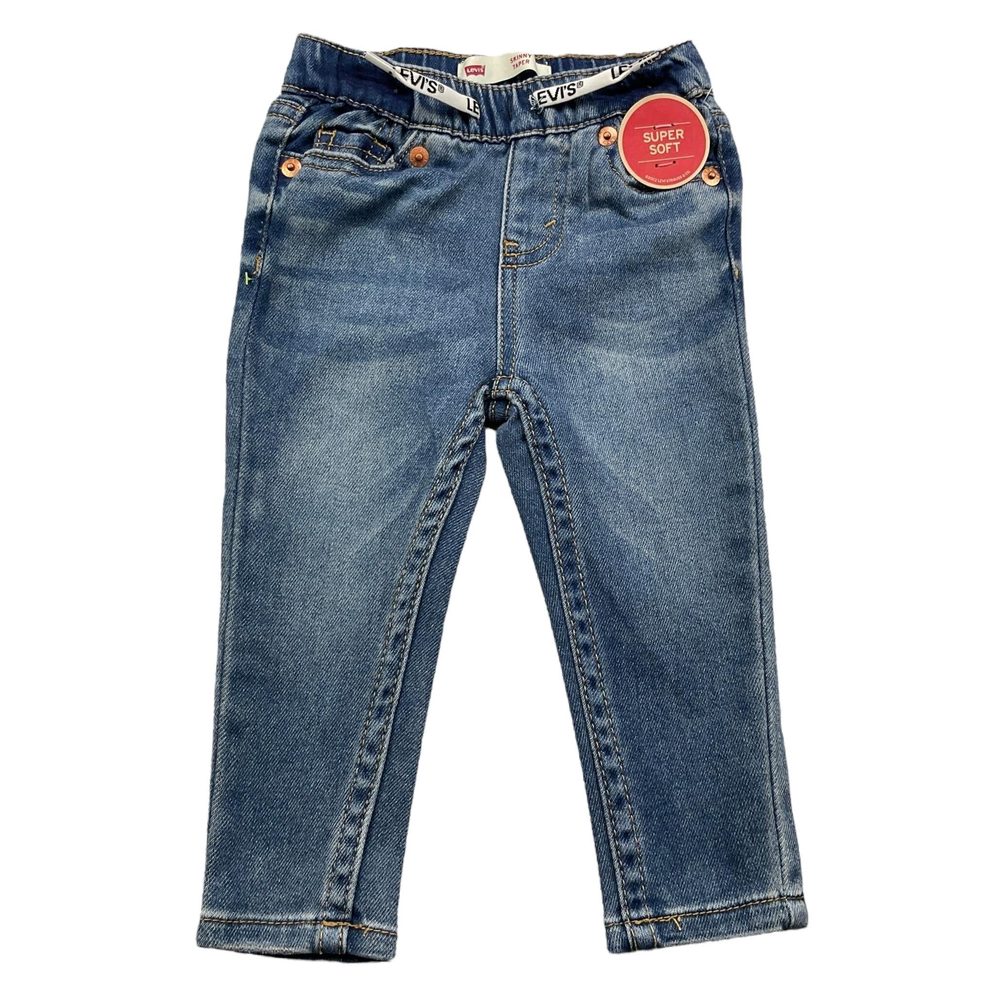 LEVI'S jeans tinta unita con elastico in vita Blu per Neonato 6EC946 BLU LEVI'S 