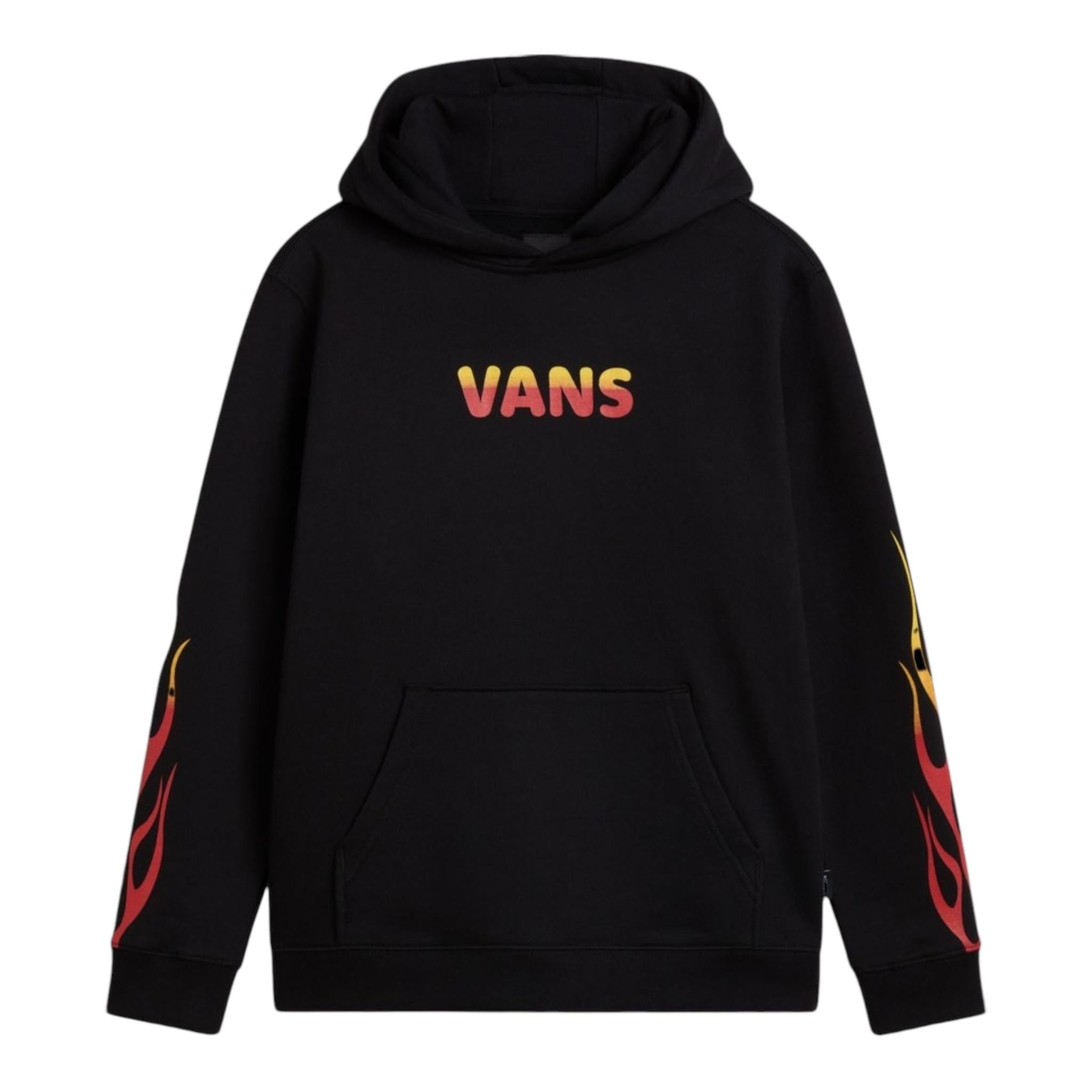 VANS felpa chiusa con cappuccio e stampa logo Nero per Bambino VN000K9ABLK1 NERO VANS 