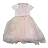 Monnalisa Abito Cerimonia Tinta Unita con Brillantini per Bambina DBIHN4I ROSA MONNALISA 