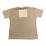 Yes London T-Shirt Girocollo Tinta Unita con Stampa per Bambino JR2119 BEIGE YES LONDON 