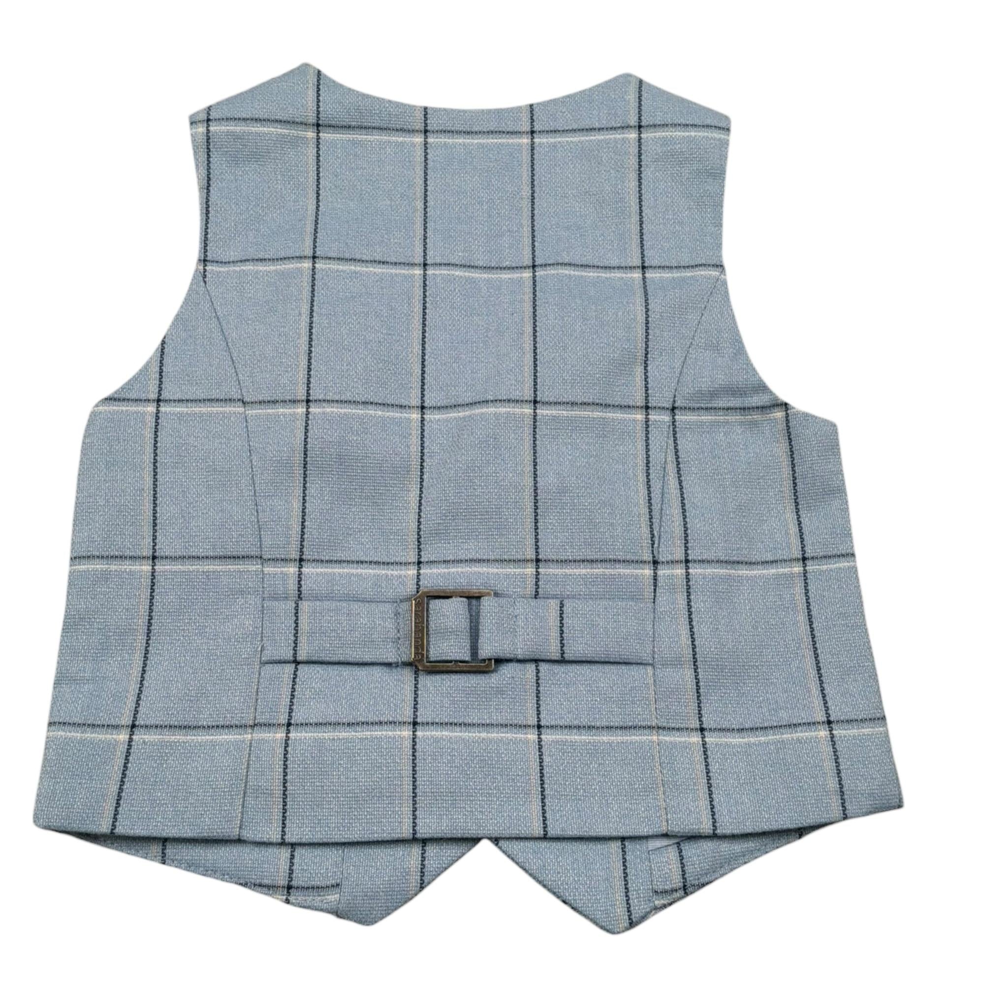 Sarabanda Gilet Tinta Unita per Bambino 04170 AZZURRO SARABANDA 