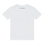 Emporio Armani T-Shirt Girocollo Tinta Unita con Logo per Bambina 3R3T7P BIANCO EMPORIO ARMANI 