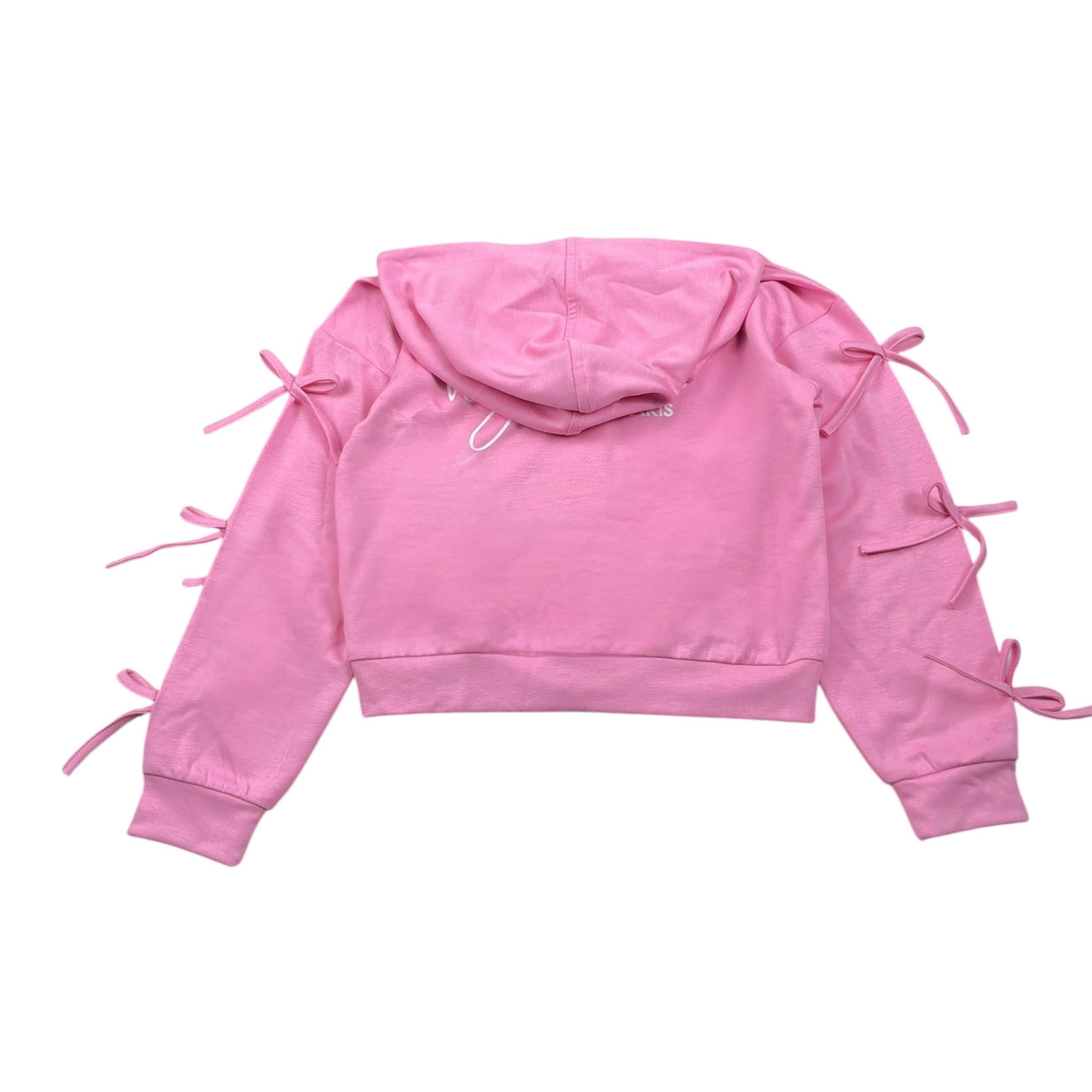 Gaelle Felpa tinta unita con Zip E Cappuccio Rosa per Bambina 2745F00499 ROSA GAELLE 